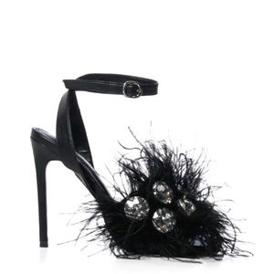 PAVO-BLACK STILETTO SANDAL